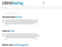 Tablet Screenshot of littleyellowfrog.com